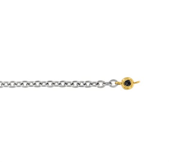 Bracciale Dédié in Titanio Diamante Lab Grown 0.03 Ct BRD2606 DN,003;GI - BRD2606 DN,003;GI